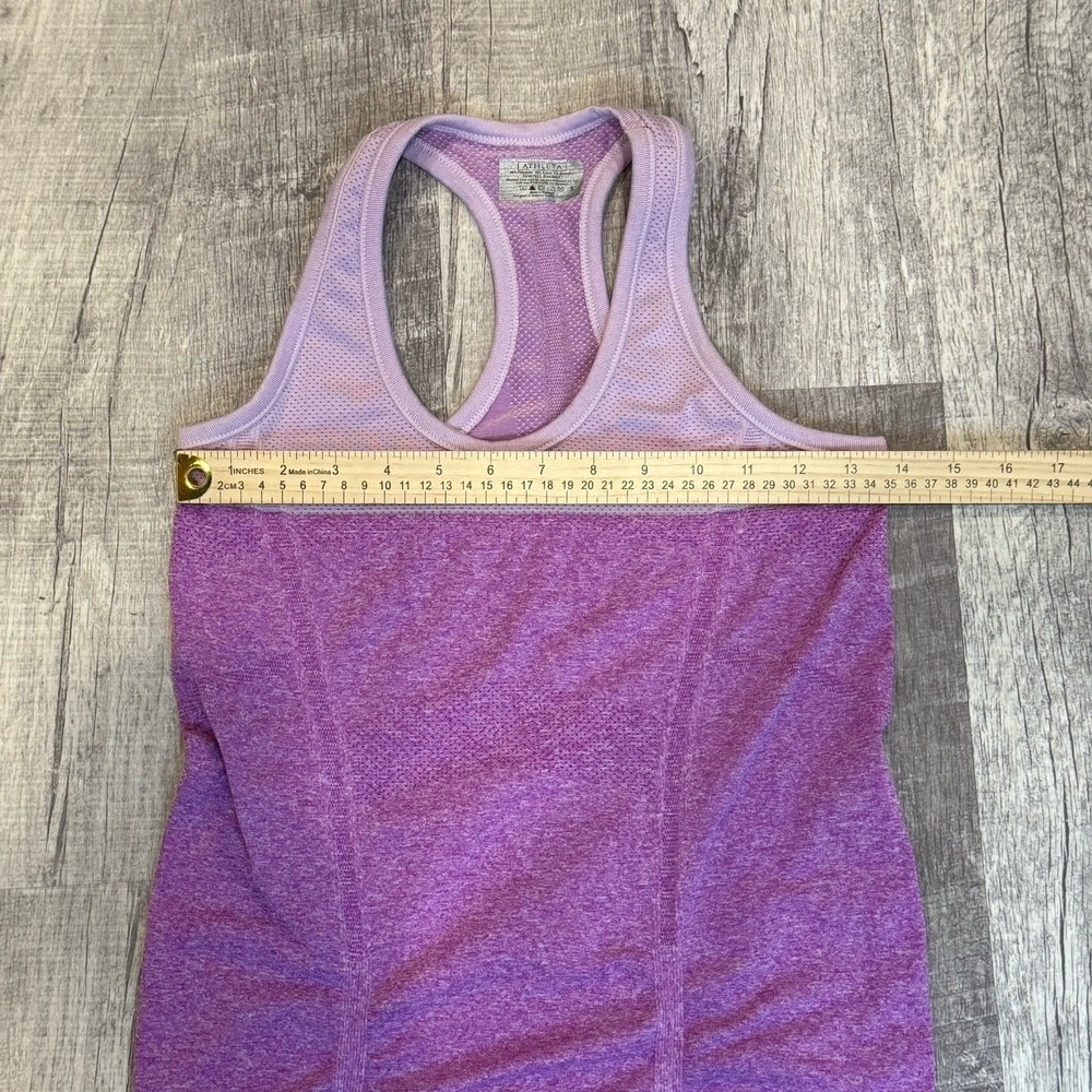Athleta Fast‎ Track Ruched Sides Racer Back Tank Top Size Small - Picture 4 of 6